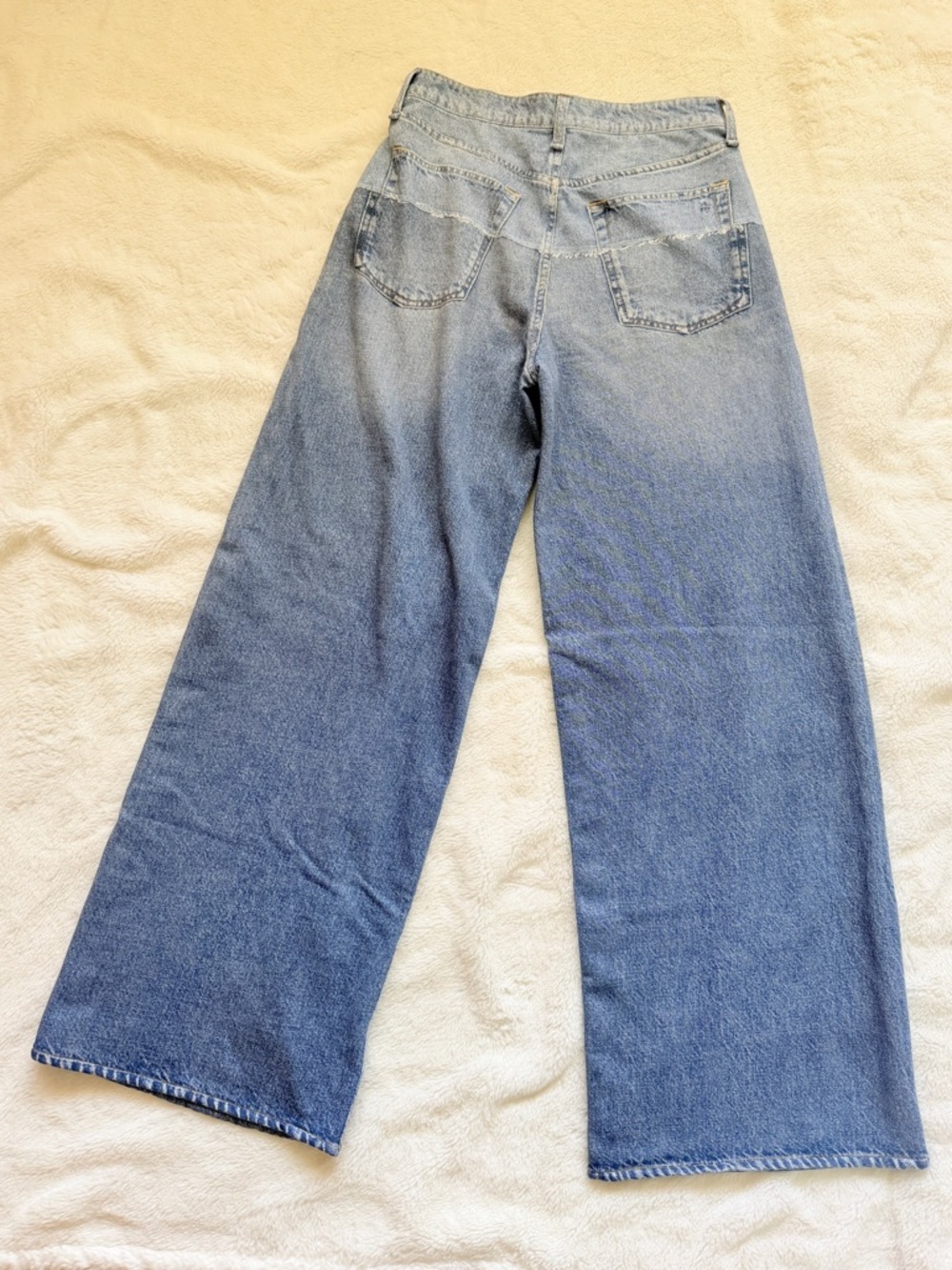 Rag & Bone Miramar Sofie Wide-Leg Pants - Color Antonia - Sweatpant Jeans - Picture 4 of 16